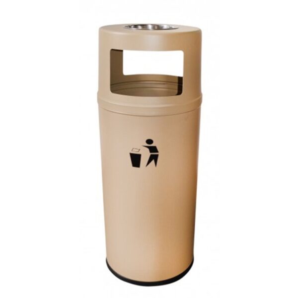 Outdoor Metal Litter Bin for Entrances