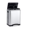 Pedal Office Trash Bin in Stainless Steel