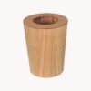 Premium Lobby Waste Bin with Wood Grain Panel