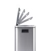 Pedal Office Trash Bin in Stainless Steel