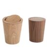 Premium Lobby Waste Bin with Wood Grain Panel