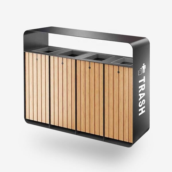 Multi-Compartment Sorting Station for Lobbies