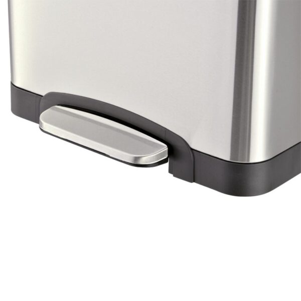 Pedal Office Trash Bin in Stainless Steel