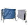 Collapsible Linen Collection Cart with Casters