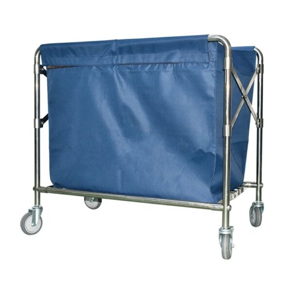 Collapsible Linen Collection Cart with Casters