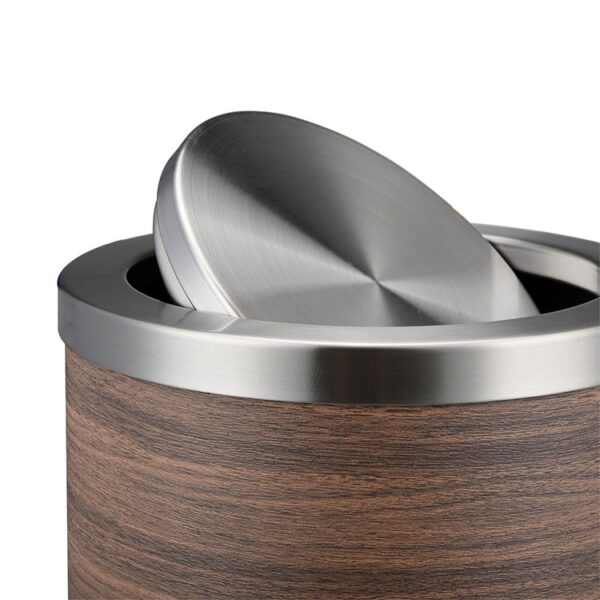 Compact Guestroom Wastebasket with Liner Ring