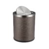 Compact Guestroom Wastebasket with Liner Ring