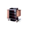 Compact Maid Cart with Linen Storage