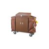 Compact Maid Cart with Linen Storage