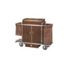 Compact Maid Cart with Linen Storage