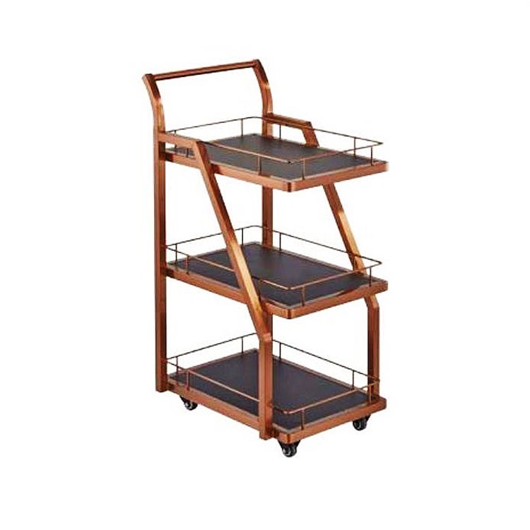 Compact Corridor Room Service Cart for Hotels & Resorts