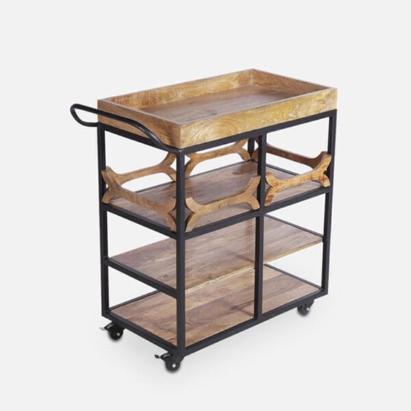 Compact Room Service Cart for Corridors