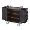 Covered Room Service Cart with Sliding Doors