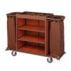 Covered Room Service Cart with Sliding Doors