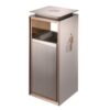 Fire-Resistant Indoor Trash Bin for Lobbies