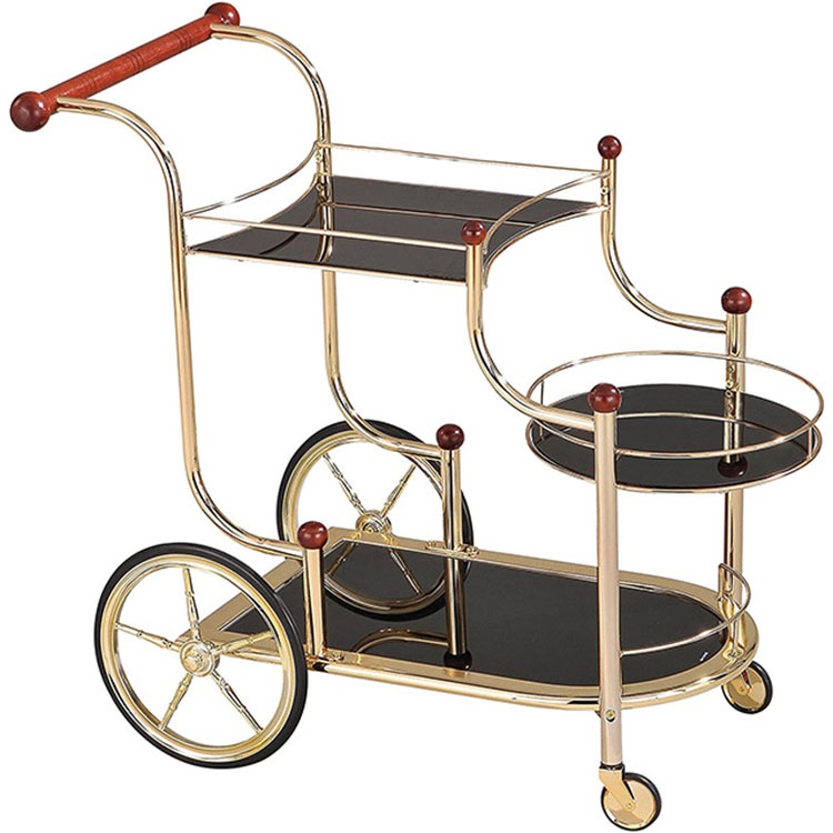 Room Service Delivery Trolley with Tray Rack Storage