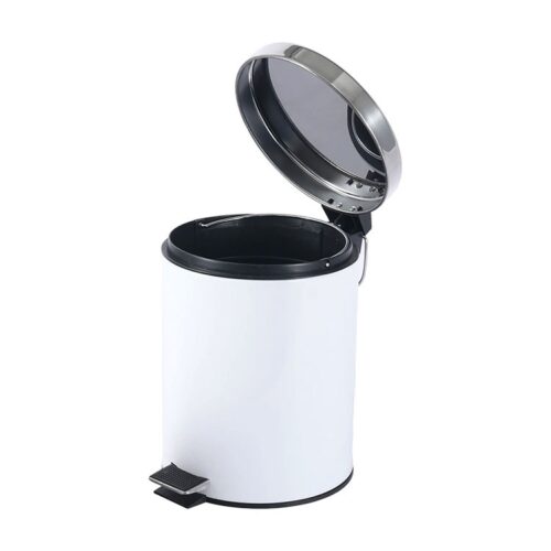 Hotel Room Waste Bin with Stainless Rim