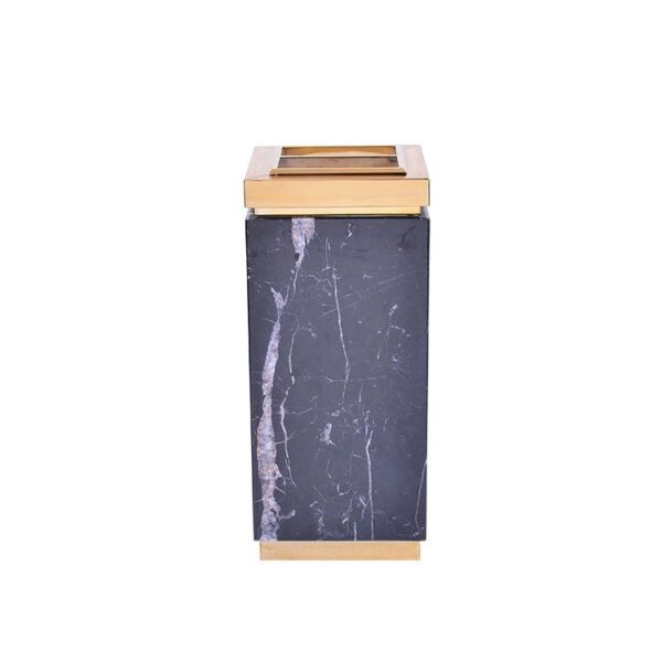 Marble Pattern Lobby Trash Receptacle