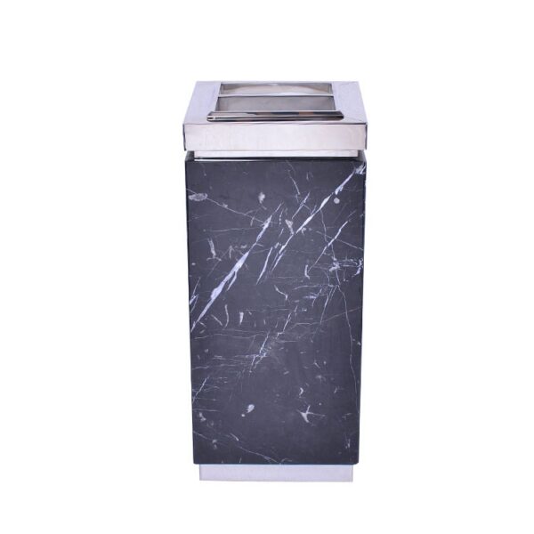 Marble Pattern Lobby Trash Receptacle
