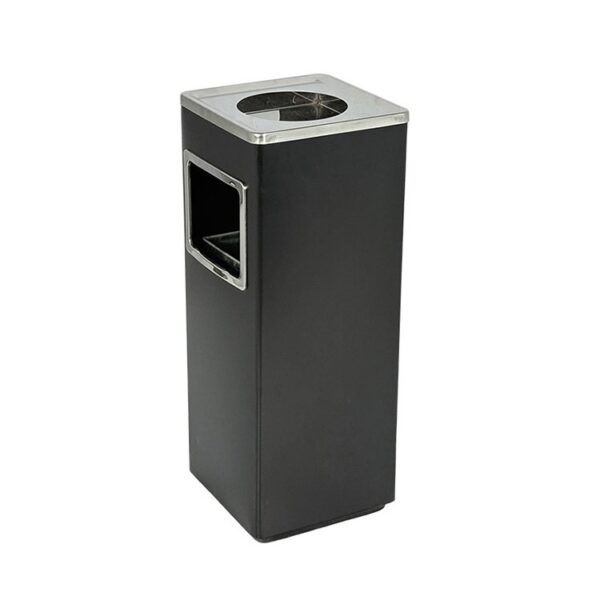 Metal Fire-Safe Trash Can for Public Areas