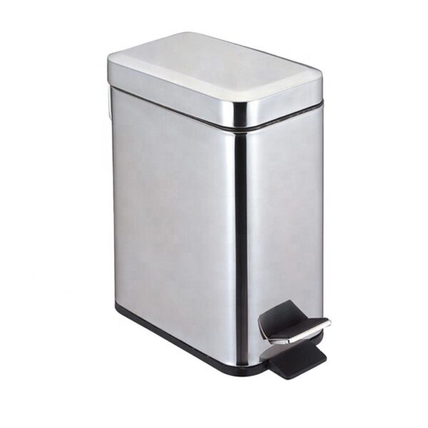 Pedal Bin for Hotel Bathrooms in Stainless Steel