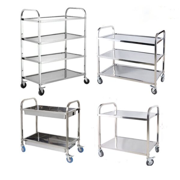 Room Service Trolley with Stainless Shelves