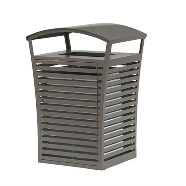 Heavy-Duty Outdoor Waste Bin with Steel Body