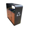 Outdoor Public Trash Can for Sidewalks