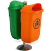 Rustproof Outdoor Litter Bin for Coastal Use