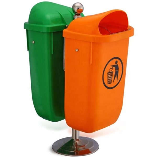 Rustproof Outdoor Litter Bin for Coastal Use