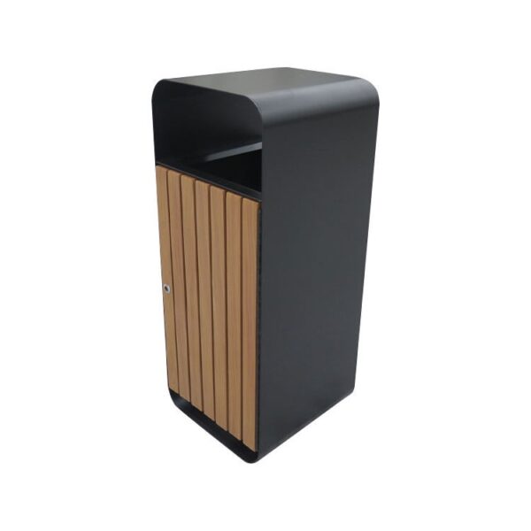 Rainproof Outdoor Waste Bin with Covered Top