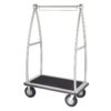 Stainless Steel Hotel Luggage Trolley with Rails