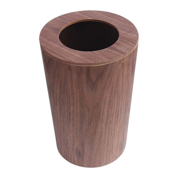 Premium Lobby Waste Bin with Wood Grain Panel
