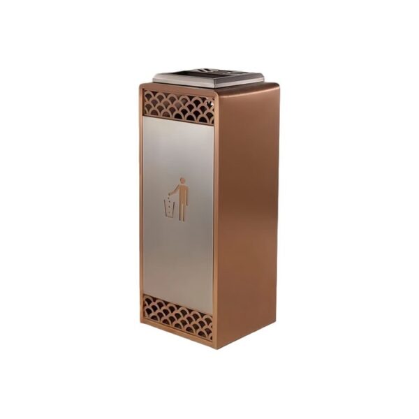 Commercial Outdoor Trash Bin with Open Top