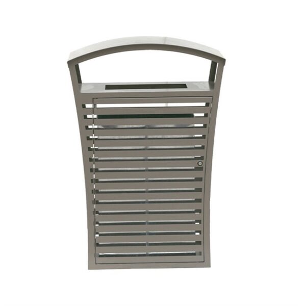 Heavy-Duty Outdoor Waste Bin with Steel Body