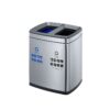 Dual Compartment Recycling Bin for Indoors