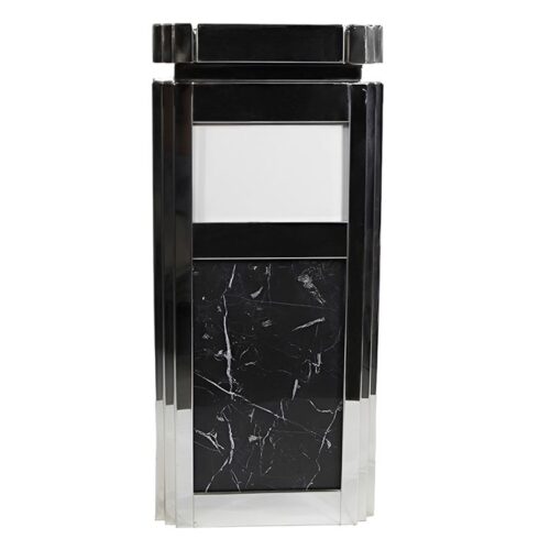 Luxury Recycling Bin with Marble Finish Panels
