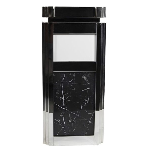 Luxury Recycling Bin with Marble Finish Panels