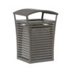 Heavy-Duty Outdoor Waste Bin with Steel Body