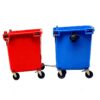 Heavy Gauge Metal Waste Bin for Facilities
