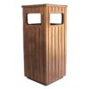 Decorative Street Waste Bin with Metal Frame