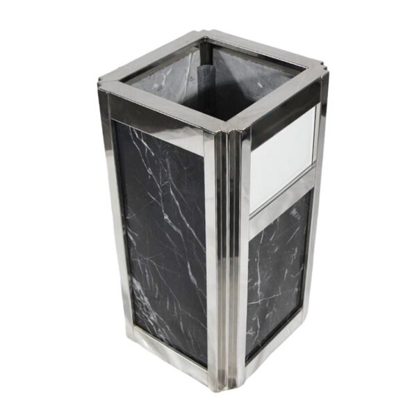 Luxury Recycling Bin with Marble Finish Panels