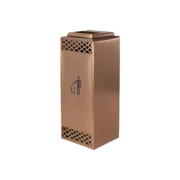 Commercial Outdoor Trash Bin with Open Top