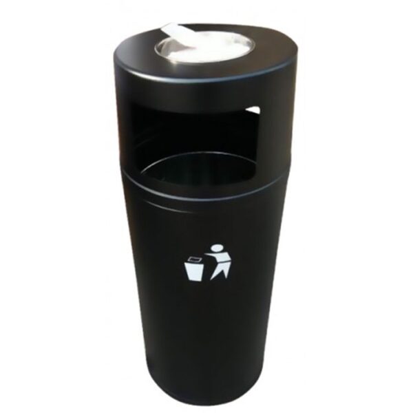 Outdoor Metal Litter Bin for Entrances