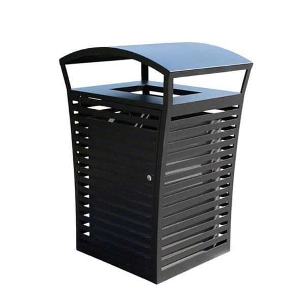 Heavy-Duty Outdoor Waste Bin with Steel Body