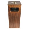 Decorative Street Waste Bin with Metal Frame