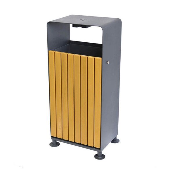 Weather-Resistant Outdoor Trash Bin