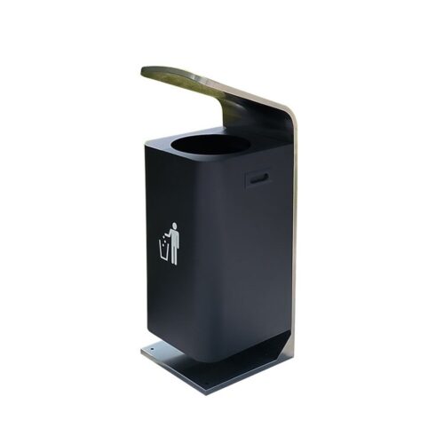 Rainproof Outdoor Waste Bin with Covered Top