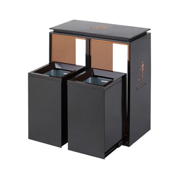 2-Stream Waste Sorting Bin for Hotels