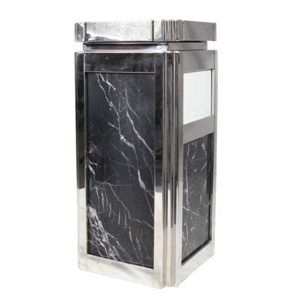 Luxury Recycling Bin with Marble Finish Panels